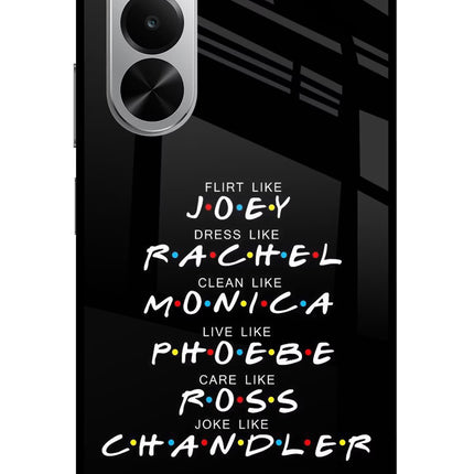 FRIENDS Character Realme P4x 5G Glass Case