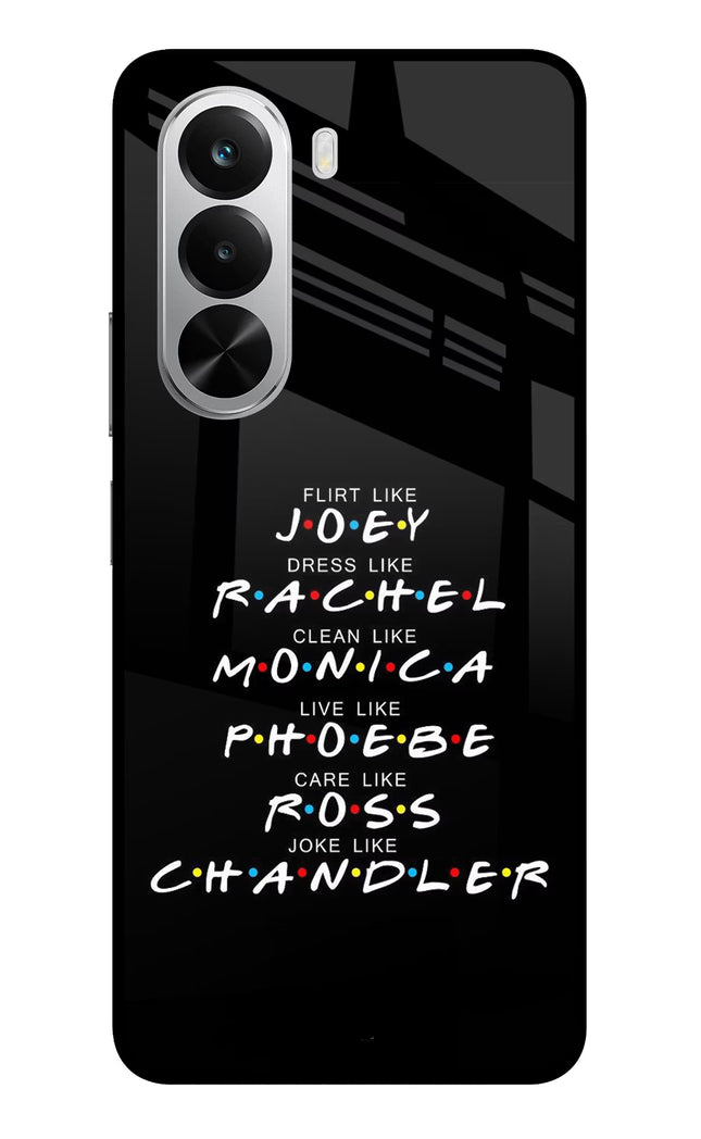 FRIENDS Character Realme P4x 5G Glass Case Back Cover by Casekaro