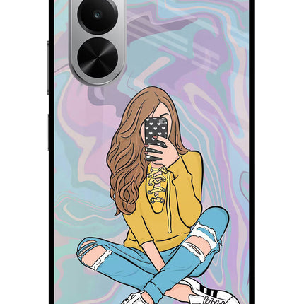 Selfie Girl Realme P4x 5G Glass Case