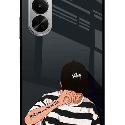 Aesthetic Boy Realme P4x 5G Glass Case