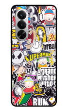 Sticker Bomb Realme P4x 5G Glass Case