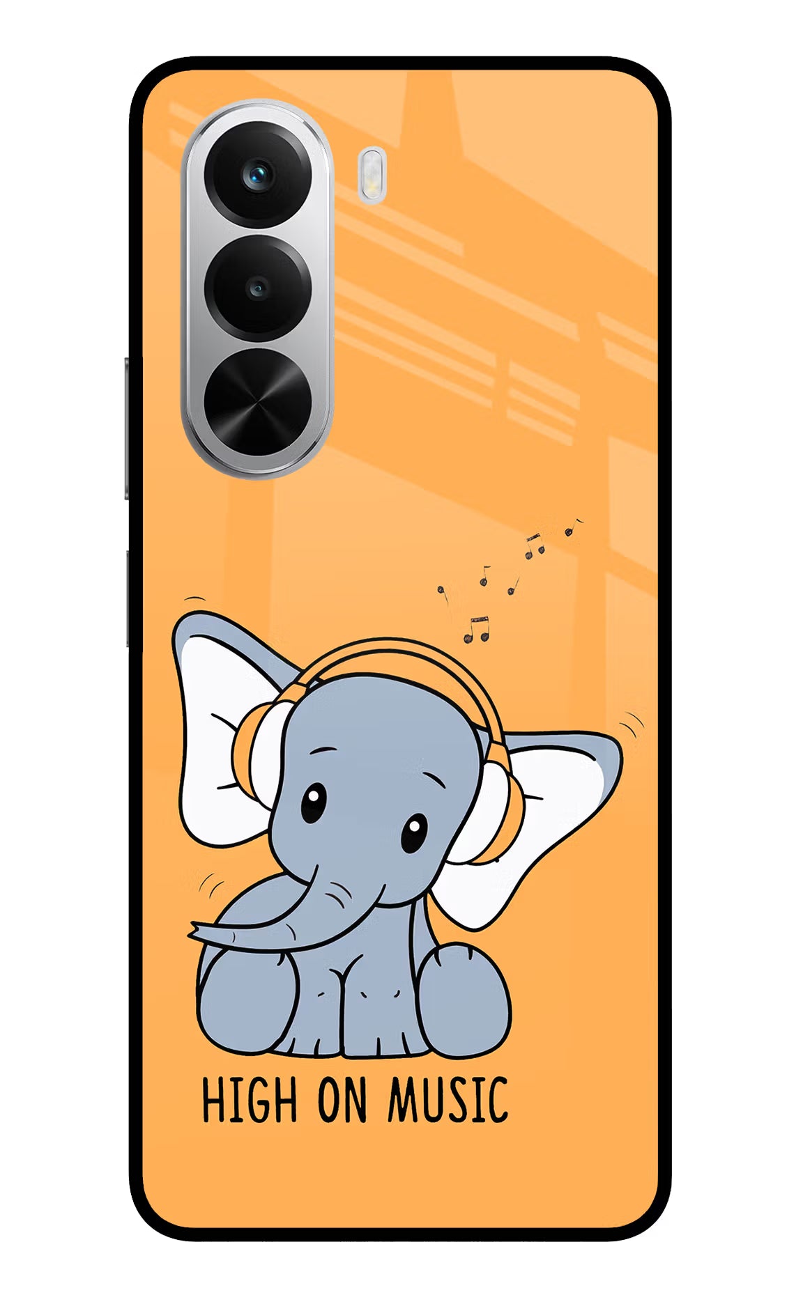 High On Music Realme P4x 5G Glass Case