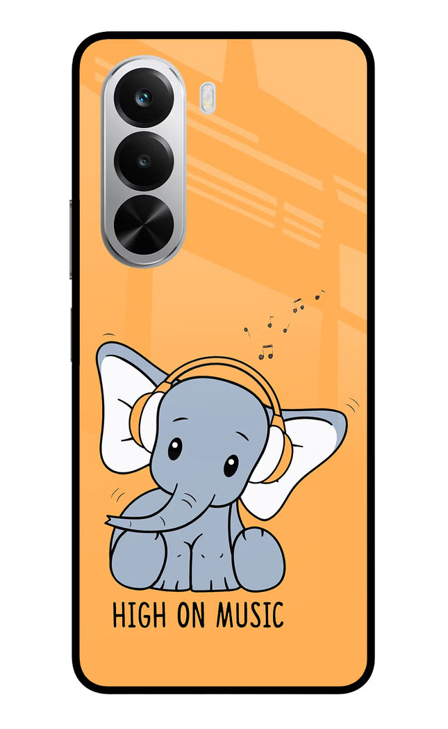 High On Music Realme P4x 5G Glass Case