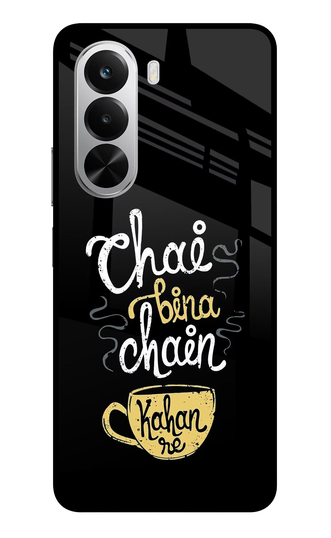 Chai Bina Chain Kaha Re Realme P4x 5G Glass Case