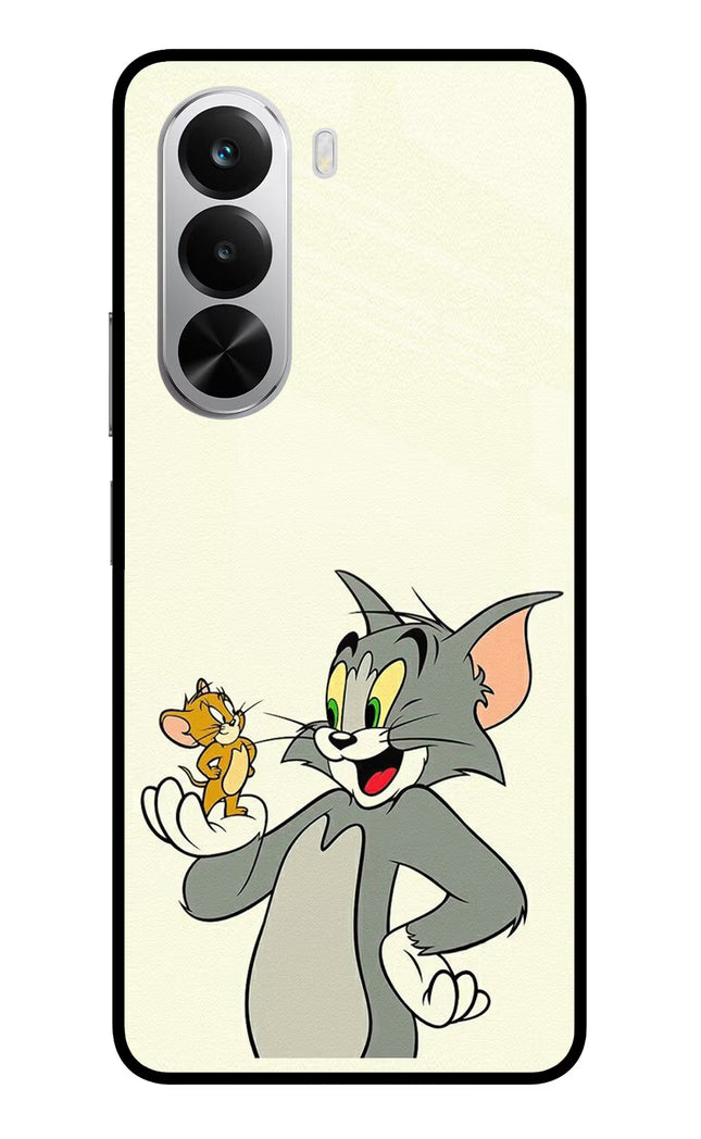Tom & Jerry Realme P4x 5G Glass Case Back Cover by Casekaro