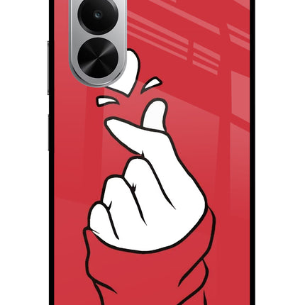 Korean Love Sign Realme P4x 5G Glass Case