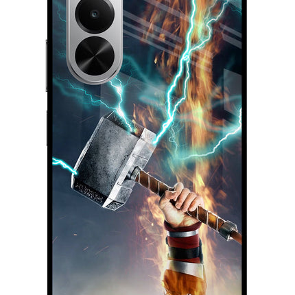 Thor Hammer Mjolnir Realme P4x 5G Glass Case