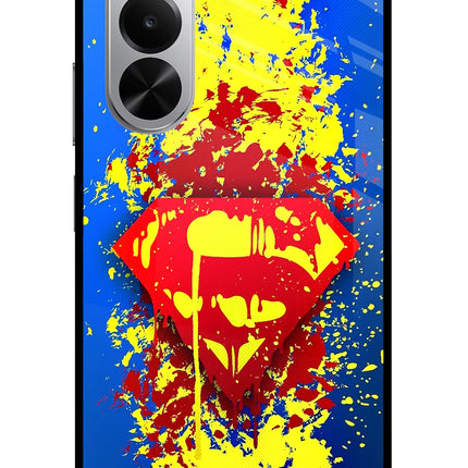 Superman logo Realme P4x 5G Glass Case