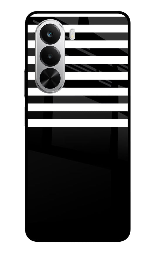Black and White Print Realme P4x 5G Glass Case