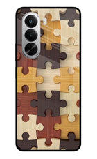 Wooden Puzzle Realme P4x 5G Glass Case