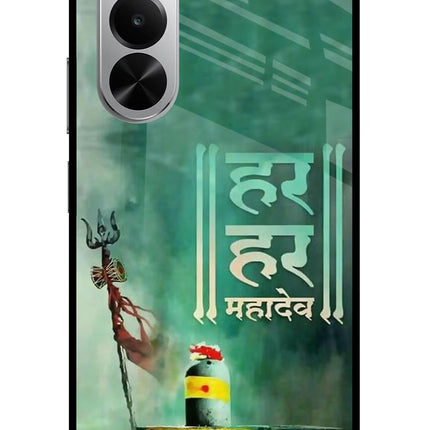 Har Har Mahadev Shivling Realme P4x 5G Glass Case