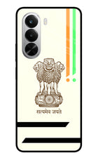 Satyamev Jayate Brown Logo Realme P4x 5G Glass Case