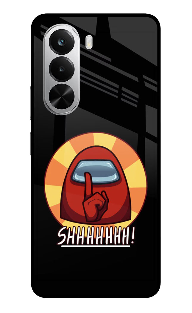 Among Us Shhh! Realme P4x 5G Glass Case Back Cover by Casekaro
