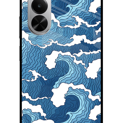 Blue Waves Realme P4x 5G Glass Case