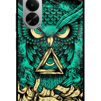 Green Owl Realme P4x 5G Glass Case