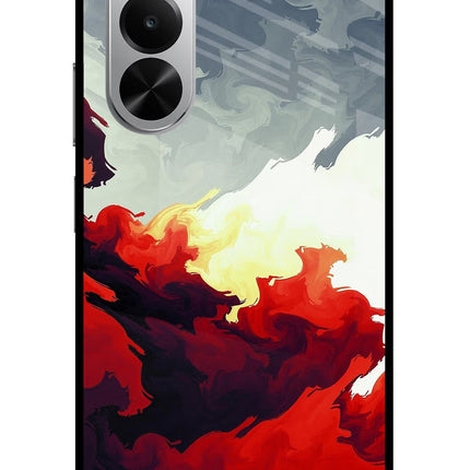 Fire Cloud Realme P4x 5G Glass Case