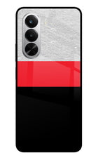 Tri Color Pattern Realme P4x 5G Glass Case