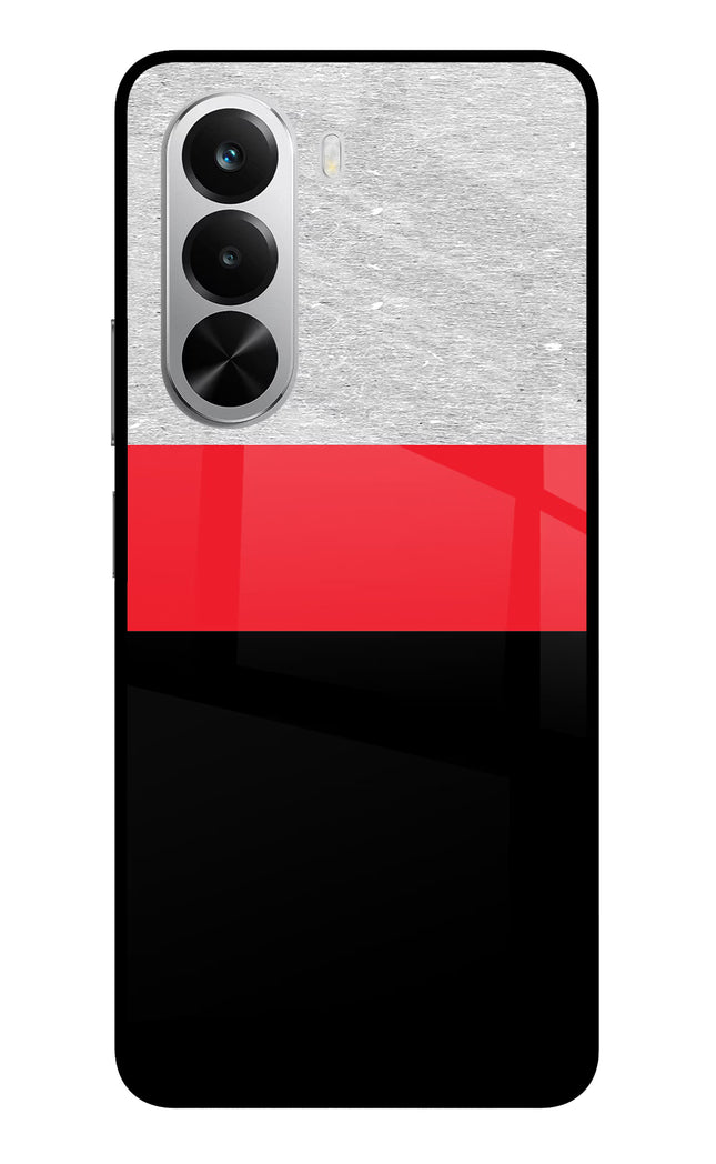 Tri Color Pattern Realme P4x 5G Glass Case
