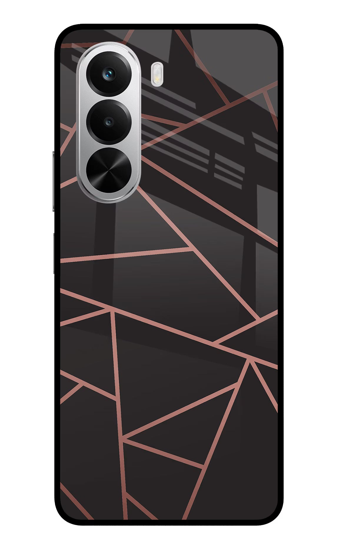 Geometric Pattern Realme P4x 5G Glass Case Back Cover by Casekaro