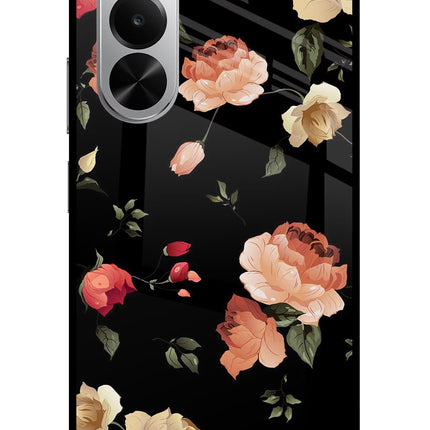 Flowers Realme P4x 5G Glass Case