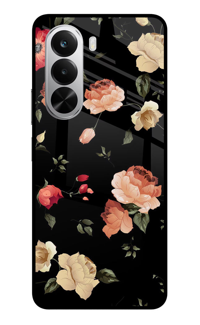 Flowers Realme P4x 5G Glass Case