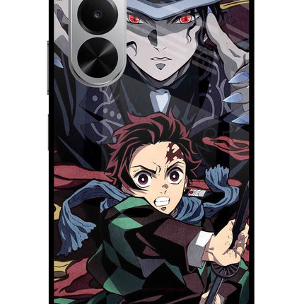 Demon Slayer Realme P4x 5G Glass Case