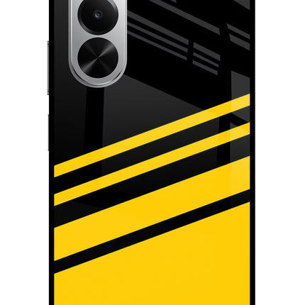 Yellow Shades Realme P4x 5G Glass Case