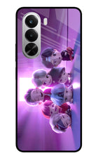 BTS Chibi Realme P4x 5G Glass Case