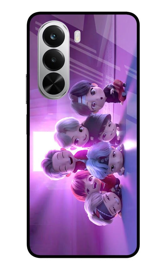 BTS Chibi Realme P4x 5G Glass Case