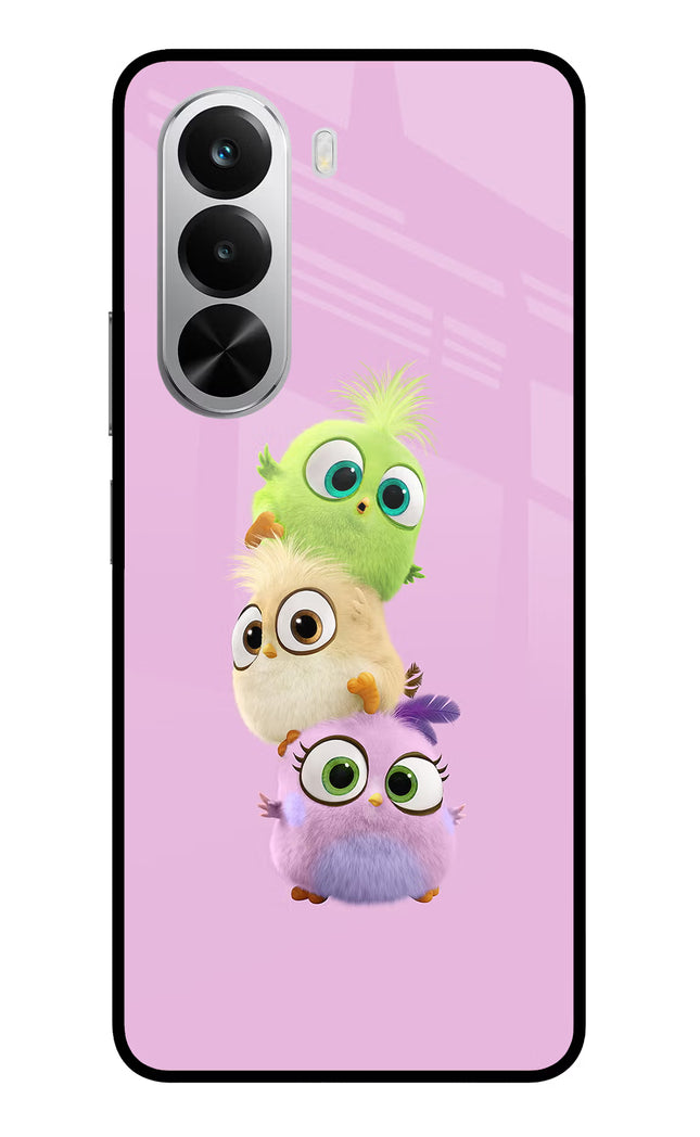 Cute Little Birds Realme P4x 5G Glass Case