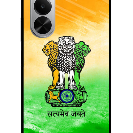 Satyamev Jayate Flag Realme P4x 5G Glass Case