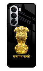 Satyamev Jayate Golden Realme P4x 5G Glass Case