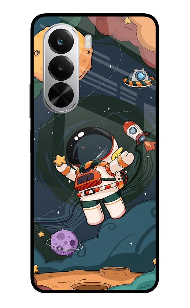 Cartoon Astronaut Realme P4x 5G Glass Case