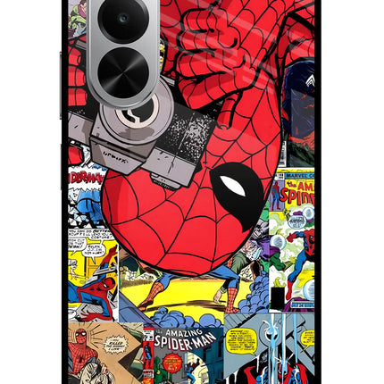 Spider Man Realme P4x 5G Glass Case