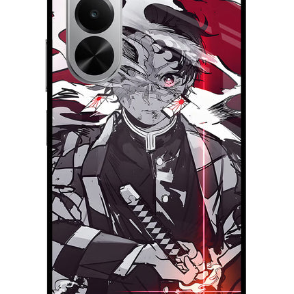 Demon Slayer Realme P4x 5G Glass Case Back Cover by Casekaro