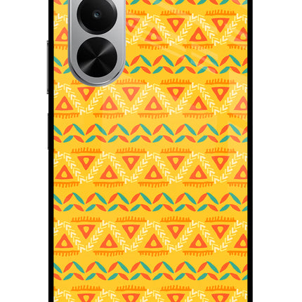 Tribal Pattern Realme P4x 5G Glass Case