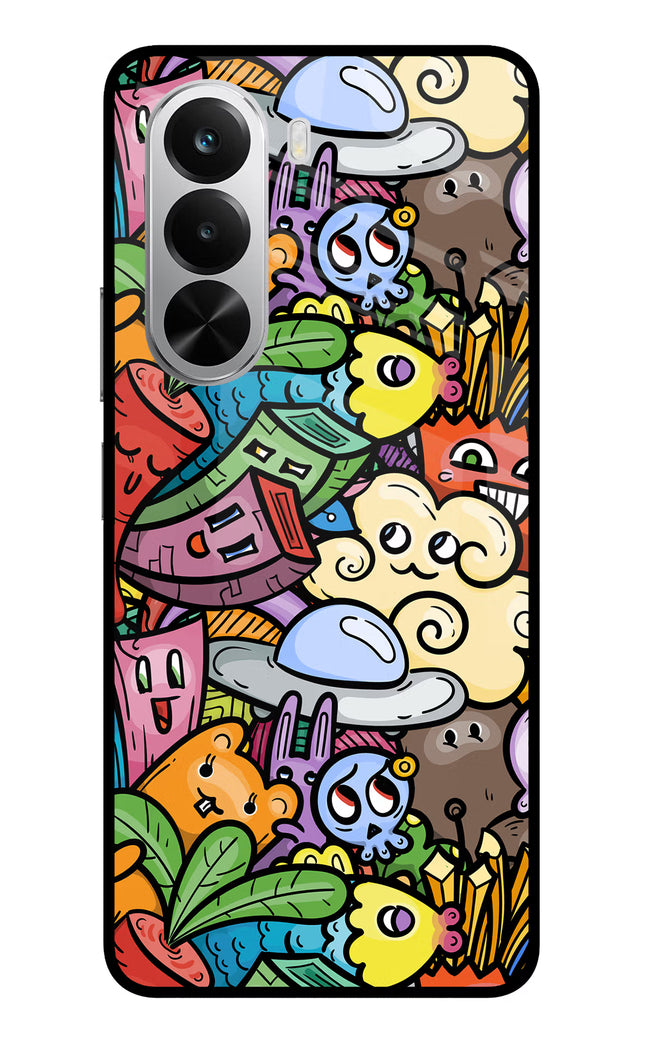 Veggie Doodle Realme P4x 5G Glass Case