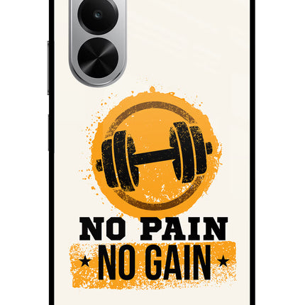 No Pain No Gain Realme P4x 5G Glass Case
