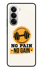 No Pain No Gain Realme P4x 5G Glass Case