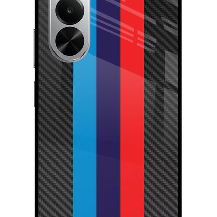 BMW Stripes Pattern Realme P4x 5G Glass Case