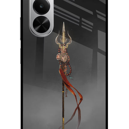 Shiv Trishul Realme P4x 5G Glass Case