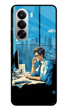 Focused Hustler (AI Generated) Realme P4x 5G Glass Case