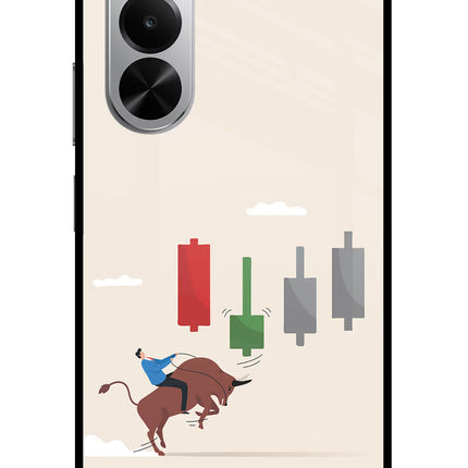 Bull Trading Momentum Realme P4x 5G Glass Case