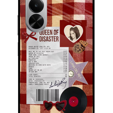 Queen of Disaster Realme P4x 5G Glass Case