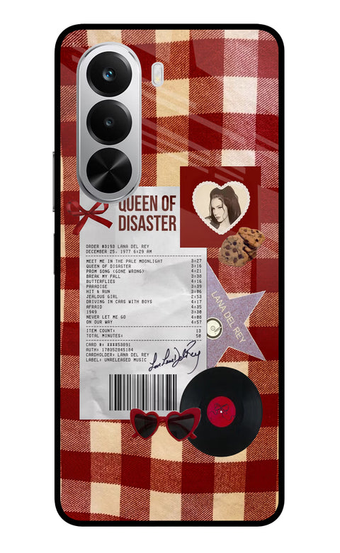 Queen of Disaster Realme P4x 5G Glass Case