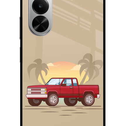 Desert Classic Drive Realme P4x 5G Glass Case