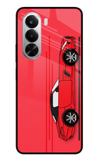Red Velocity Realme P4x 5G Glass Case