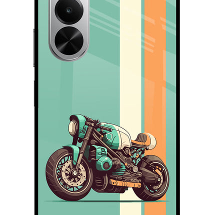 Striped Moto Drift Realme P4x 5G Glass Case