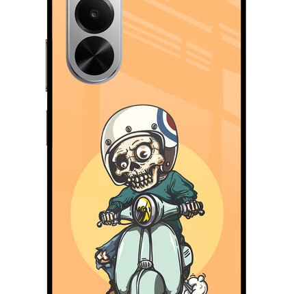 Undead Biker Realme P4x 5G Glass Case