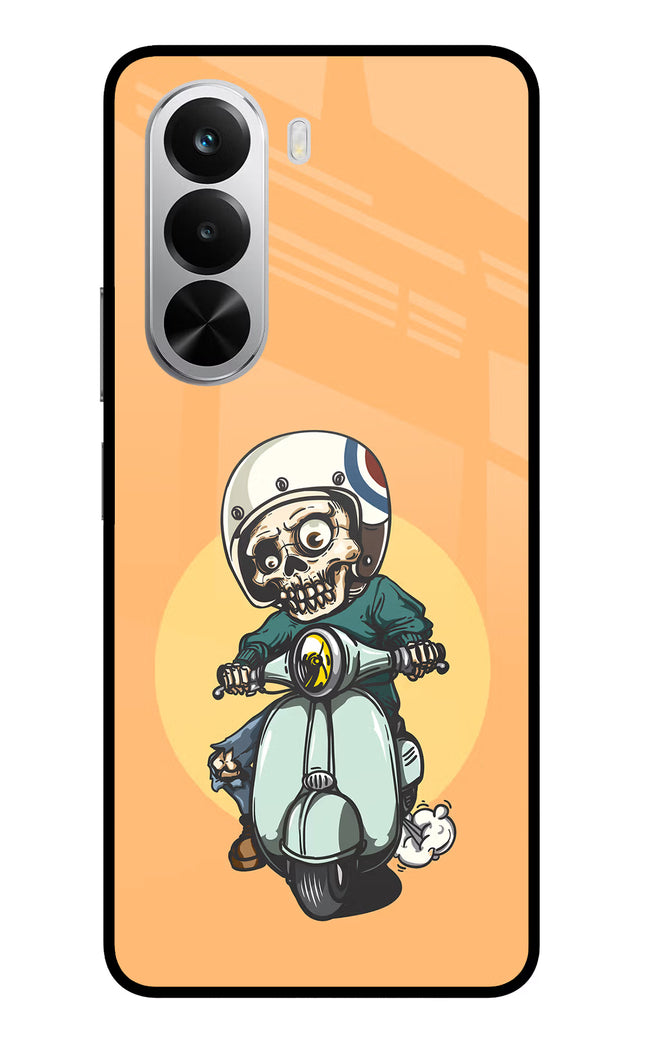Undead Biker Realme P4x 5G Glass Case